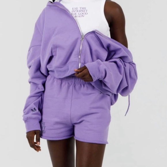 ✨THE MAYFAIR✨Use the Internet for Good Again Hoodie and Shorts Set - Picture 1 of 5